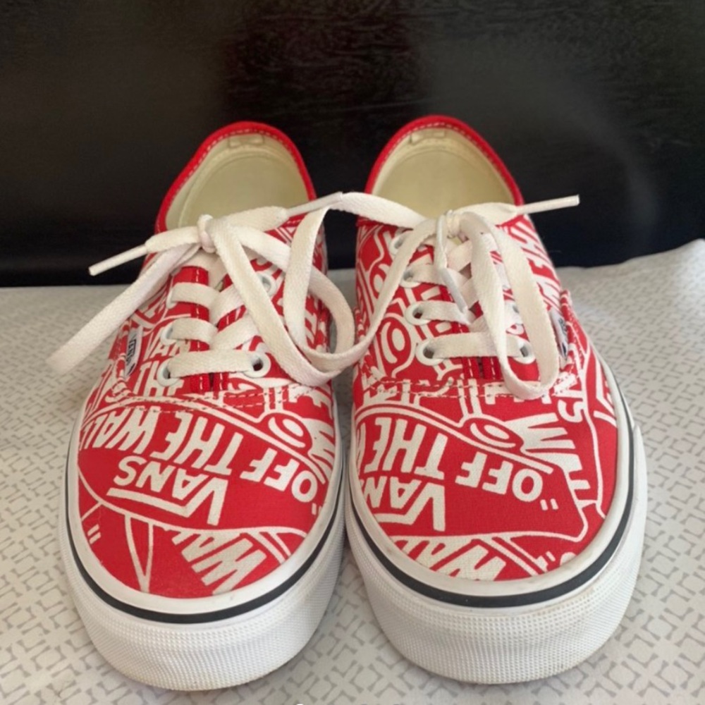 Authentic (OTW Repeat) Red/True white Vans